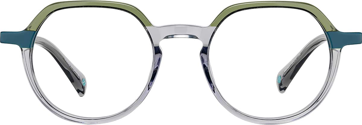 Front view of Geometric Glasses 4467824 in Gray