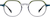 Front view of Geometric Glasses 4467824 in Gray thumbnail