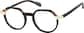 Angle view of Geometric Glasses 4467825 in Black thumbnail