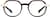 Front view of Geometric Glasses 4467825 in Black thumbnail