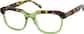 Angle view of Square Glasses 4467924 in Green thumbnail