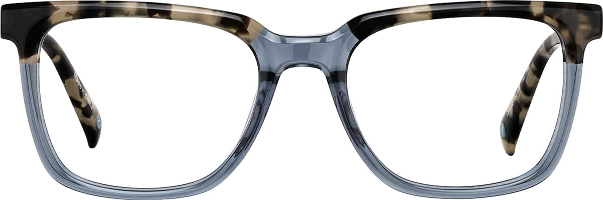 Front view of Square Glasses 4468112 in Gray