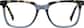 Front view of Square Glasses 4468112 in Gray thumbnail
