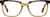 Front view of Square Glasses 4468115 in Brown thumbnail