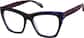 Angle view of Cat-Eye Glasses 4468617 in Purple thumbnail