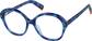 Angle view of Bubbly Glasses 4468916 in Blue thumbnail
