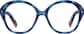 Front view of Bubbly Glasses 4468916 in Blue thumbnail