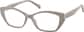 Angle view of Cat-Eye Glasses 4469012 in Gray thumbnail