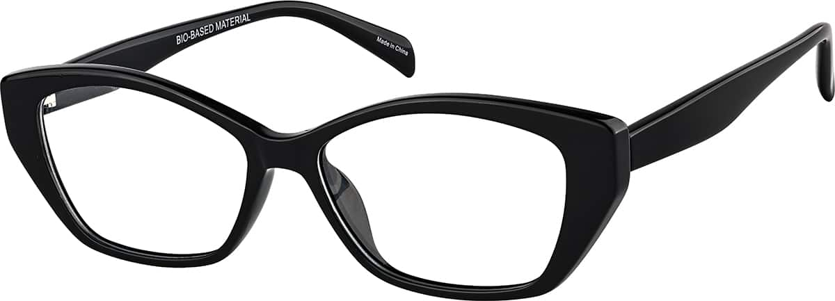 Angle view of Cat-Eye Glasses 4469021 in Black