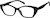 Angle view of Cat-Eye Glasses 4469021 in Black thumbnail