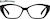 Front view of Cat-Eye Glasses 4469021 in Black thumbnail