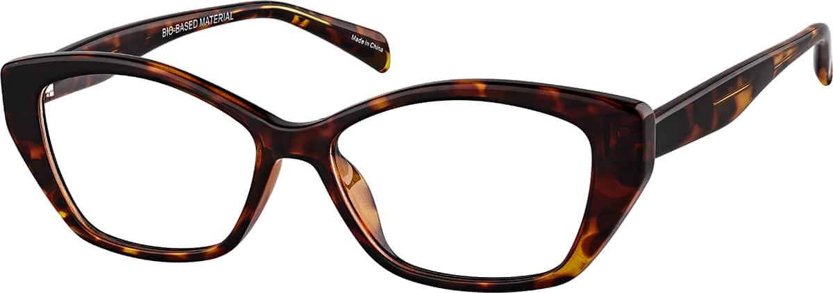 Angle view of Cat-Eye Glasses 4469025 in Tortoiseshell