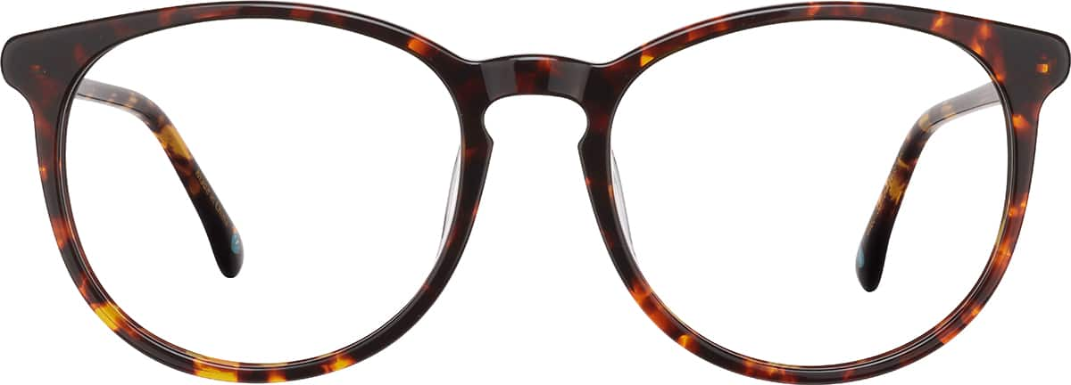 Front view of Round Glasses 4469135 in Tortoiseshell