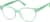 Angle view of Square Glasses 4469224 in Green thumbnail