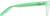Side view of Square Glasses 4469224 in Green thumbnail