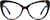 Front view of Cat-Eye Glasses 4469725 in Tortoiseshell thumbnail