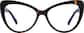 Front view of Cat-Eye Glasses 4469725 in Tortoiseshell thumbnail