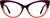Front view of Cat-Eye Glassses 4469915 in Brown thumbnail
