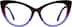 Cat-Eye Glassses 4469917 in Purple