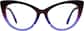 Front view of Cat-Eye Glassses Glasses 4469917 in Purple thumbnail