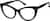 Angle view of Cat-Eye Glassses 4469921 in Black thumbnail