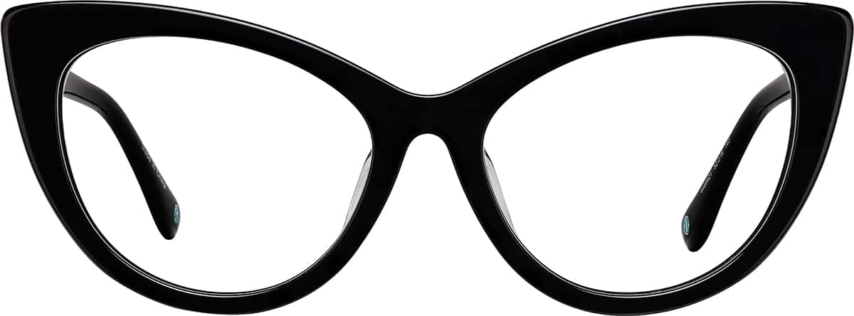 Front view of Cat-Eye Glassses 4469921 in Black