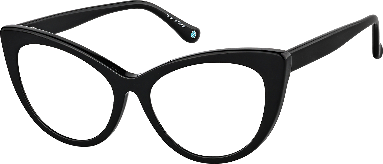 Black Cat-Eye Glassses Glasses #4469921 | Zenni Optical