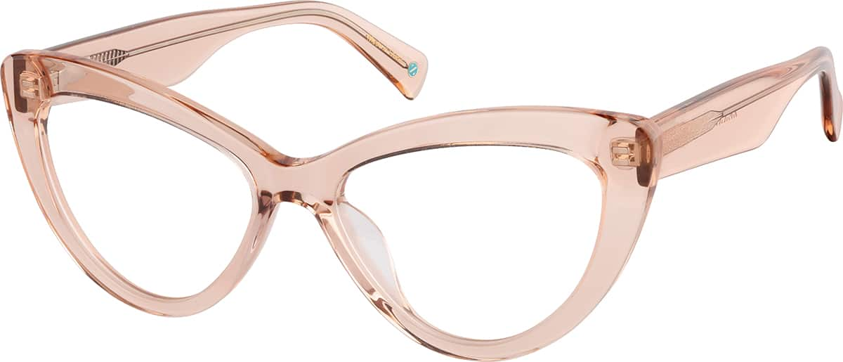 Angle view of Cat-Eye Glasses 4470019 in Pink