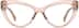 Cat-Eye Glasses 4470019 in Pink