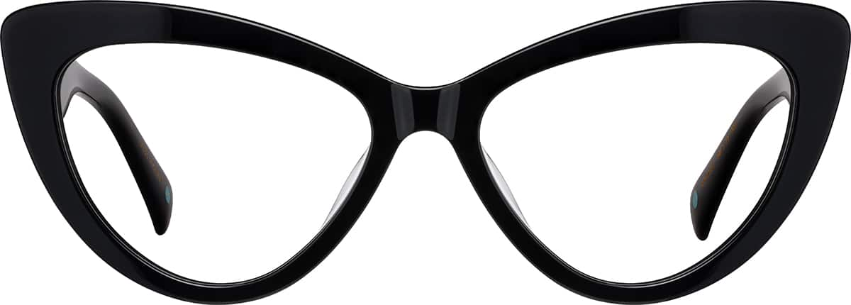 Front view of Cat-Eye Glasses 4470021 in Black