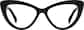 Front view of Cat-Eye Glasses 4470021 in Black thumbnail