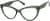 Angle view of Cat-Eye Glasses 4470024 in Green thumbnail