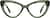 Front view of Cat-Eye Glasses 4470024 in Green thumbnail