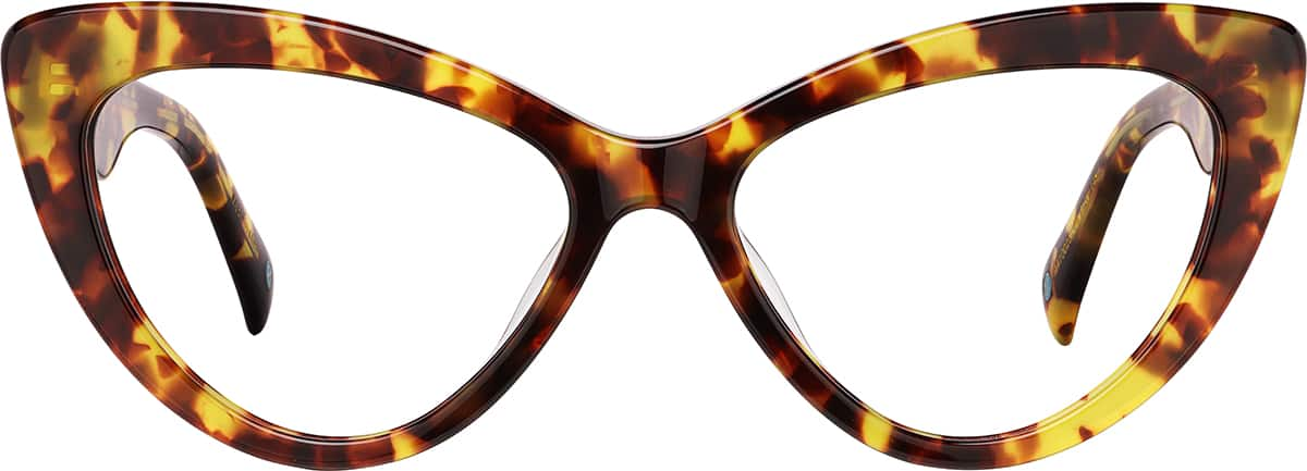 Front view of Cat-Eye Glasses 4470025 in Tortoiseshell