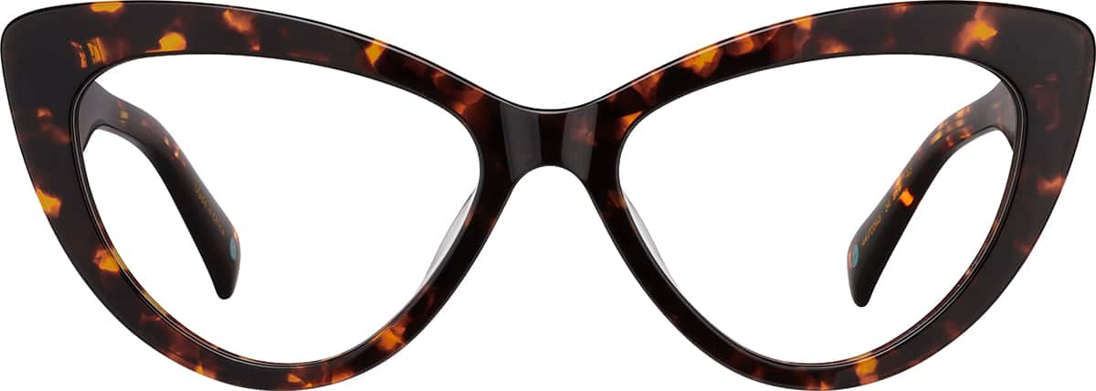 Front view of Cat-Eye Glasses 4470045 in Tortoiseshell