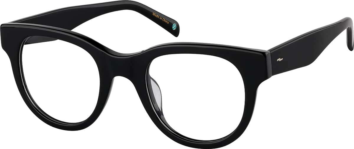 Angle view of Round Glasses 4470121 in Black