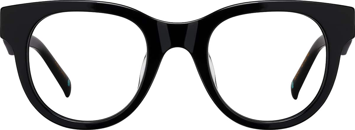 Front view of Round Glasses 4470121 in Black