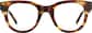 Front view of Round Glasses 4470125 in Tortoiseshell thumbnail