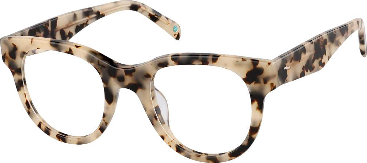 Angle view of Round Glasses 4470135 in Tortoiseshell