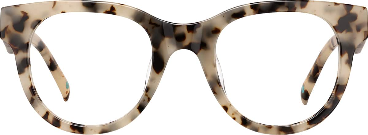 Front view of Round Glasses 4470135 in Tortoiseshell