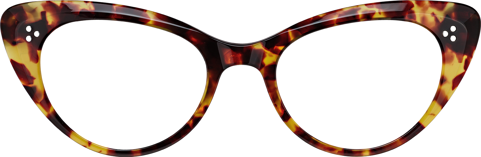 37ブレインタートル Green Tortoiseshell Cat-Eye Glasses #4470239 | Zenni Optical