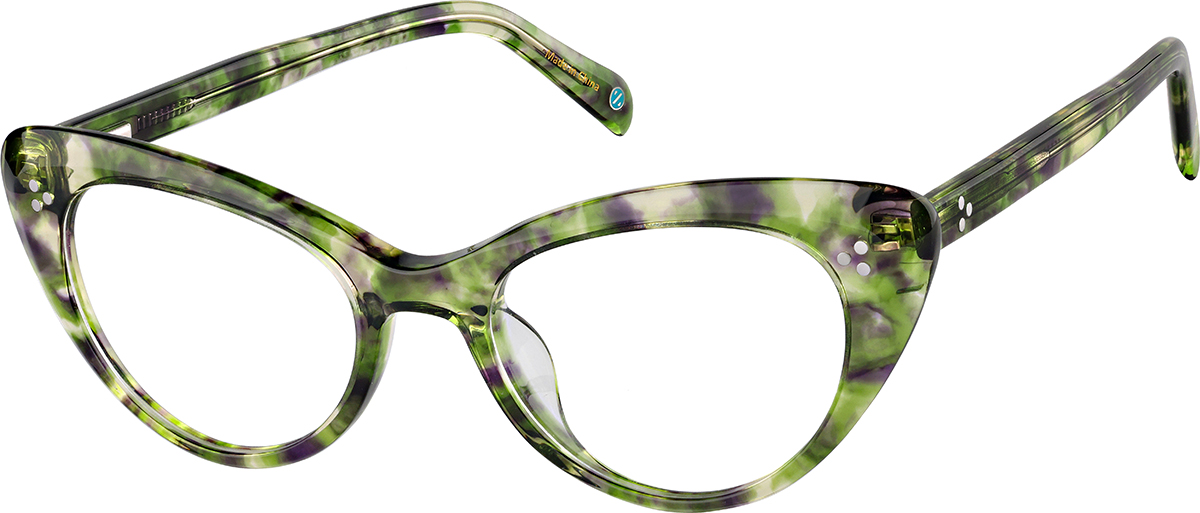 Sporty & Rich Tortoiseshell Cat Eye Sunglasses with Green Case Frame N.05 - Sunglasses - Tortoise – Sporty & Rich main image 4