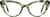 Front view of Cat-Eye Glasses 4470239 in Green Tortoiseshell thumbnail