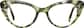 Front view of Cat-Eye Glasses 4470239 in Green Tortoiseshell thumbnail
