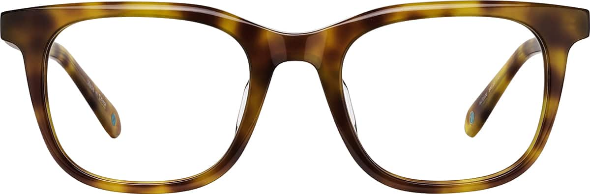 Front view of Square Glasses 4470325 in Tortoiseshell