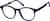 Angle view of Kids' Square Glasses 4470616 in Blue thumbnail