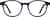 Front view of Kids' Square Glasses 4470616 in Blue thumbnail