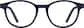 Front view of Kids' Round Glasses 4470616 in Blue thumbnail