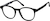 Angle view of Kids' Square Glasses 4470621 in Black thumbnail