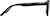 Side view of Kids' Square Glasses 4470621 in Black thumbnail